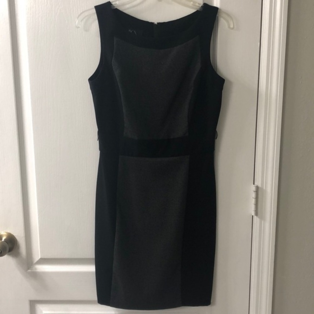 BCX Grey and Black Color Block Dress - Juniors Size 5, Women's Size 6 or 8